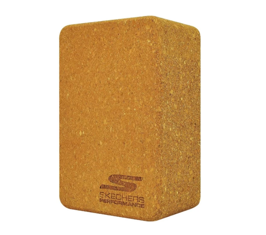 SKECHERS Men's Brown Extra Firm Fitness Yoga Block for Strength & Stability