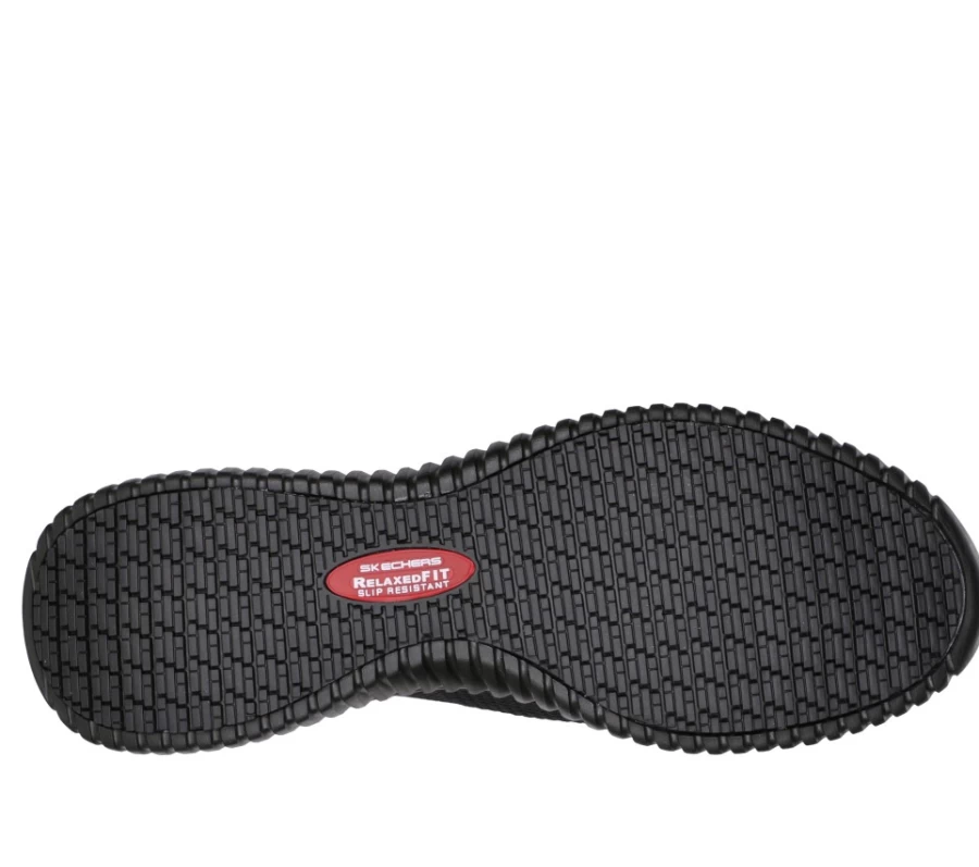 SKECHERS Men's Slip-Ins Work Cessnock - Rylind Sr Black Comfortable Slip-On Work Shoes
