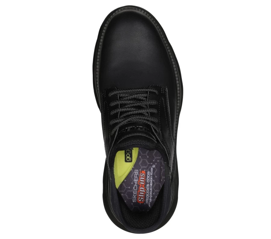 SKECHERS Men's Slip-Ins Garza - Gervin Sneakers in Black | Comfortable Slip-On Shoes