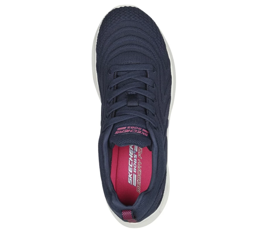 SKECHERS Women's Navy Sleek Prism Sneakers - Bobs Unity Comfort Walking Shoes