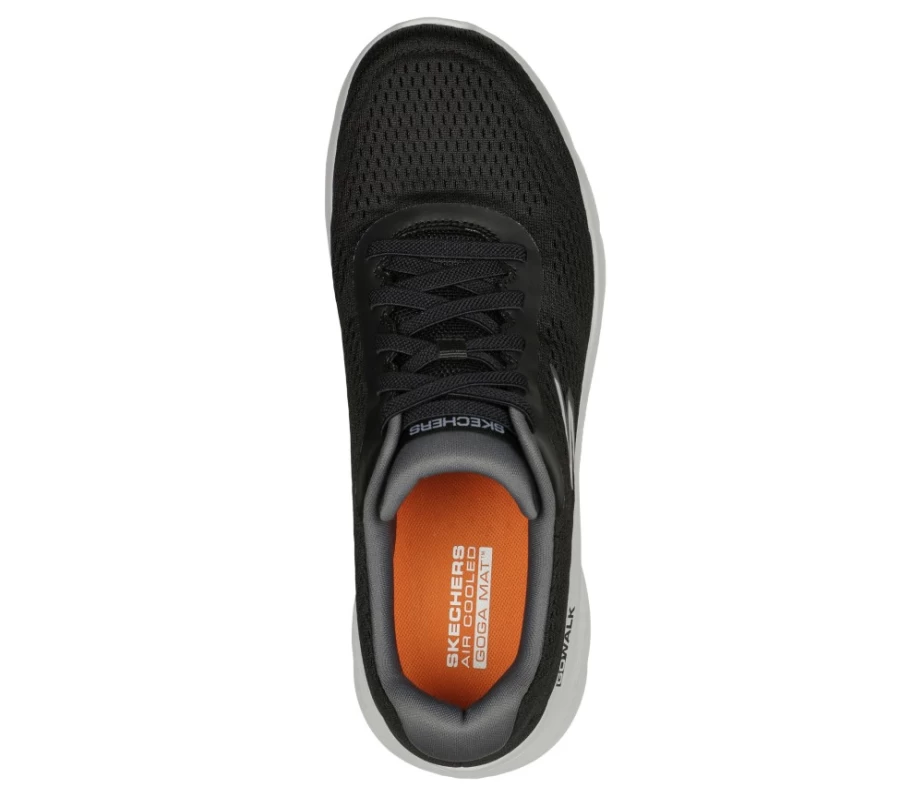 SKECHERS Men's Go Walk Flex - Lightweight Comfortable Walking Shoes in Black/Gray