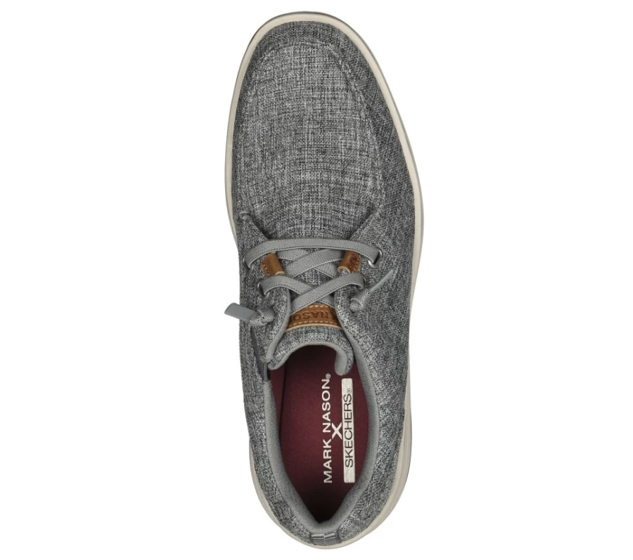 SKECHERS Men's Light Gray Casual Sneakers - Mark Nason Bangor Style
