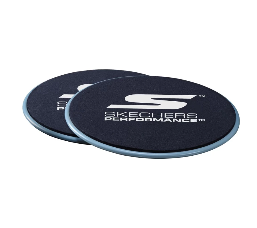 SKECHERS Men's Black Fitness Glide Discs Set for Home Workouts & Core Training