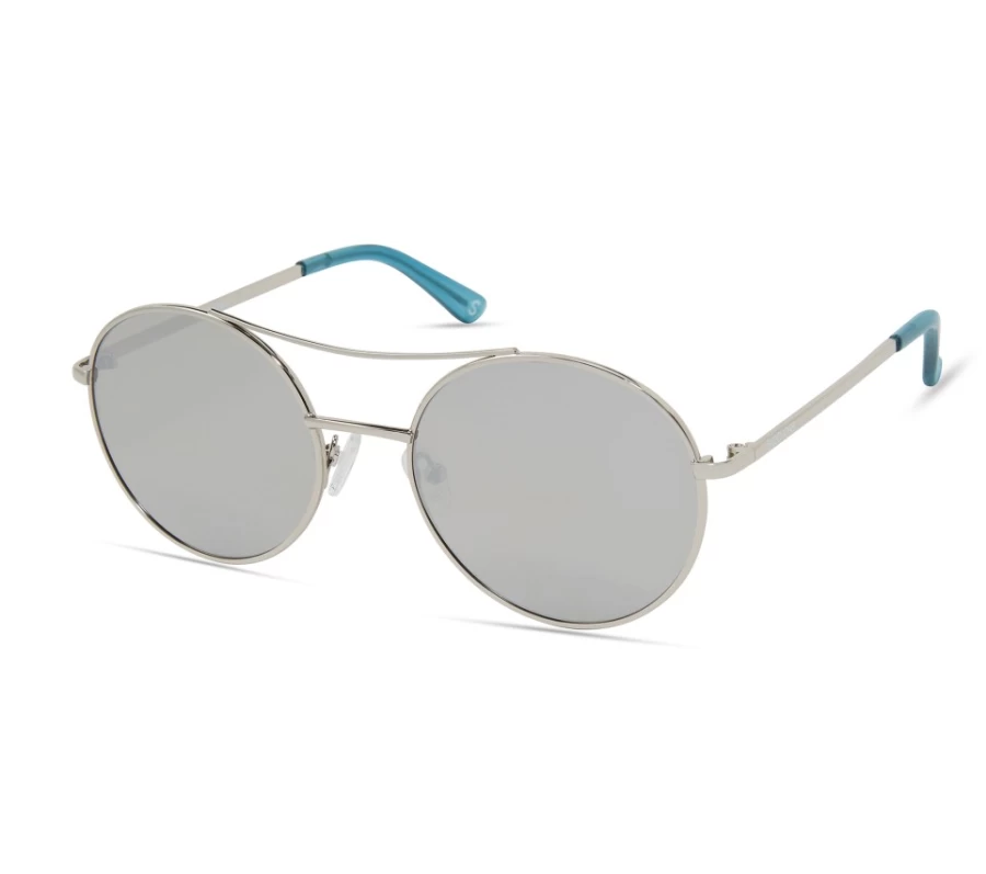 SKECHERS Women's Silver Round Metal Sunglasses - Classic Retro Style