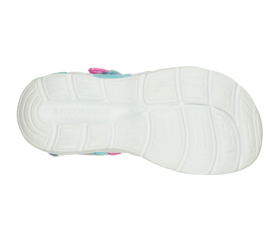 SKECHERS Kids' Rainbow Racer Sandal - Blue Summer Sky Sneakers for Children