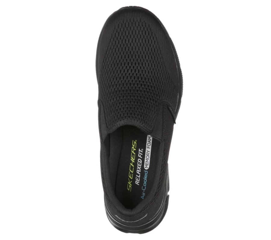 SKECHERS Men's Equalizer 4.0 Triple-Play Relaxed Fit Sneakers in Black