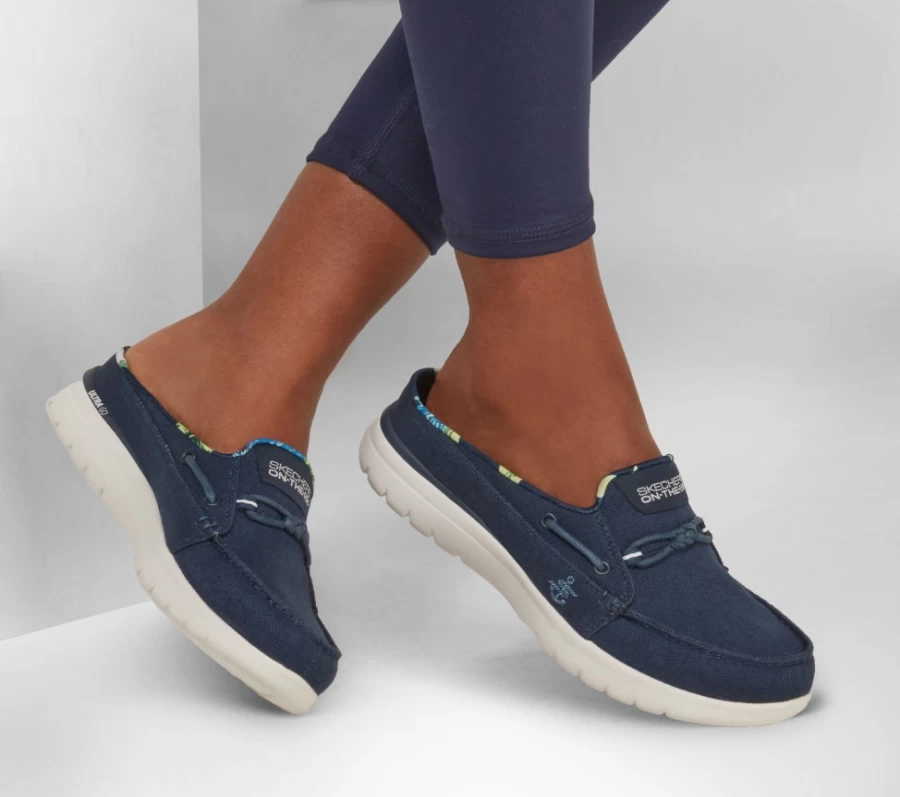 SKECHERS Women's On-The-Go Flex Sneakers in Navy - Comfortable Walking Shoes