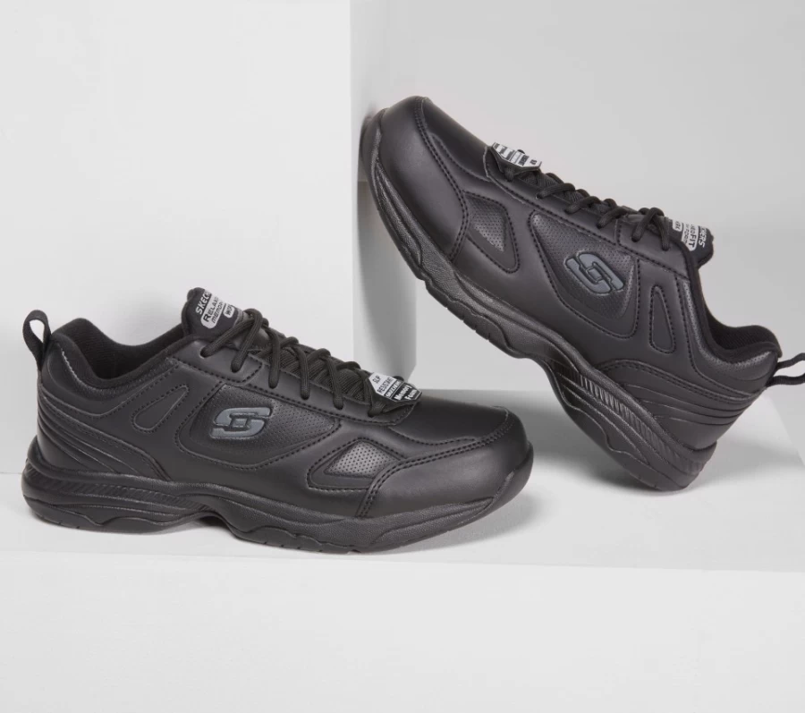 SKECHERS Women's Work Relaxed Fit Dighton - Bricelyn Sr Sneakers in Black