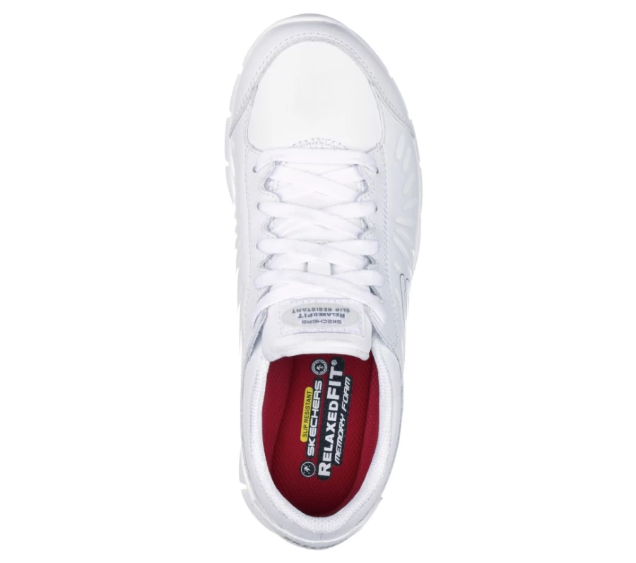 SKECHERS Women's Eldred Dewey Sr Relaxed Fit Sneakers in White