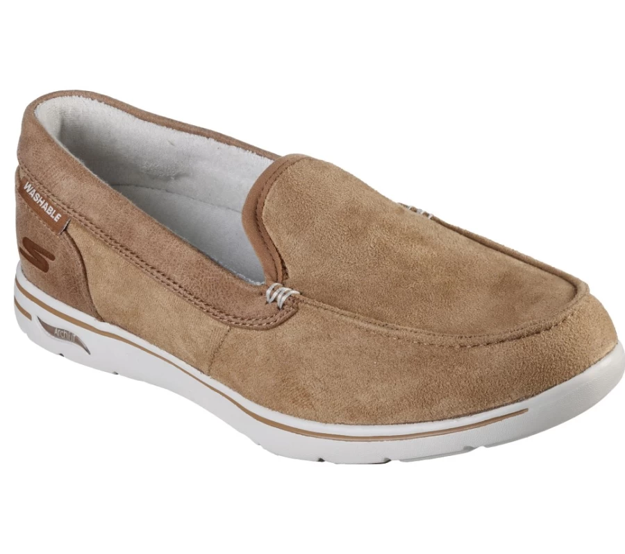 SKECHERS Men's Arch Fit Lounge - Cirrus Sneakers in Brown | Comfortable Walking Shoes