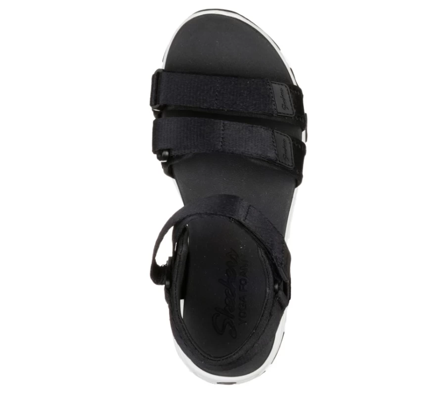 SKECHERS Women's D'Lites - Fresh Catch Sneakers in Black
