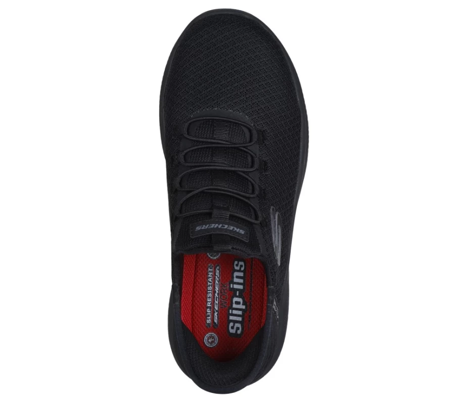 SKECHERS Women's Slip-Ins Work Summits Sr Sneakers in Black - Enslee Style Comfort Shoes