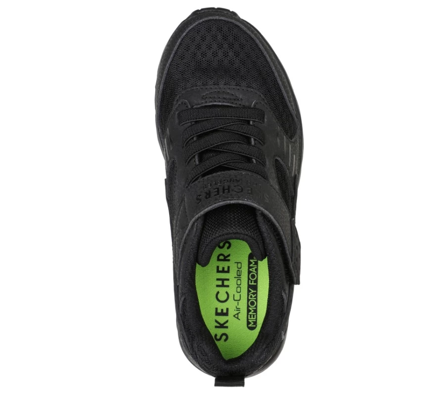 SKECHERS Kids Uno Lite - Zelton Sneakers in Black for Boys & Girls