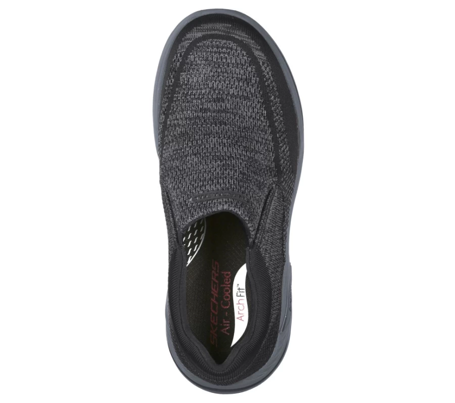 SKECHERS Men's Arch Fit Motley - Vaseo Black Walking Shoes