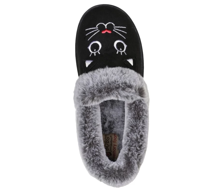 SKECHERS Women's Black Meow Pajamas - Bobs Too Cozy Sleepwear