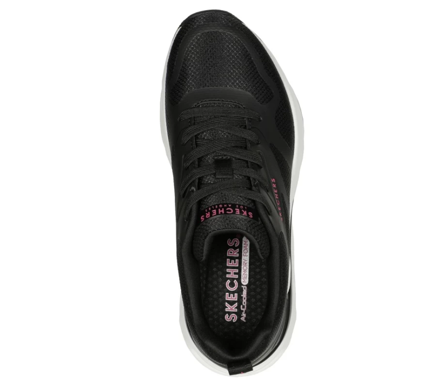 SKECHERS Women's Tres-Air Uno - Lightweight Black Sneakers for Comfort & Style