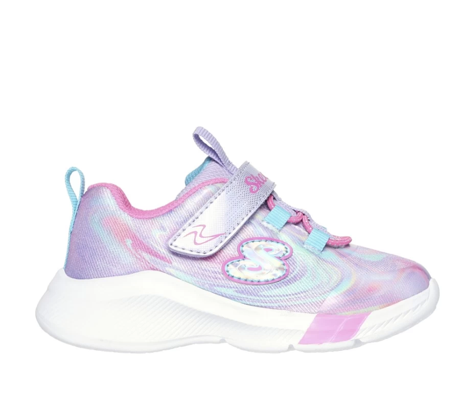 SKECHERS Kids Dreamy Lites Swirly Sweets Lavender Multi Sneakers