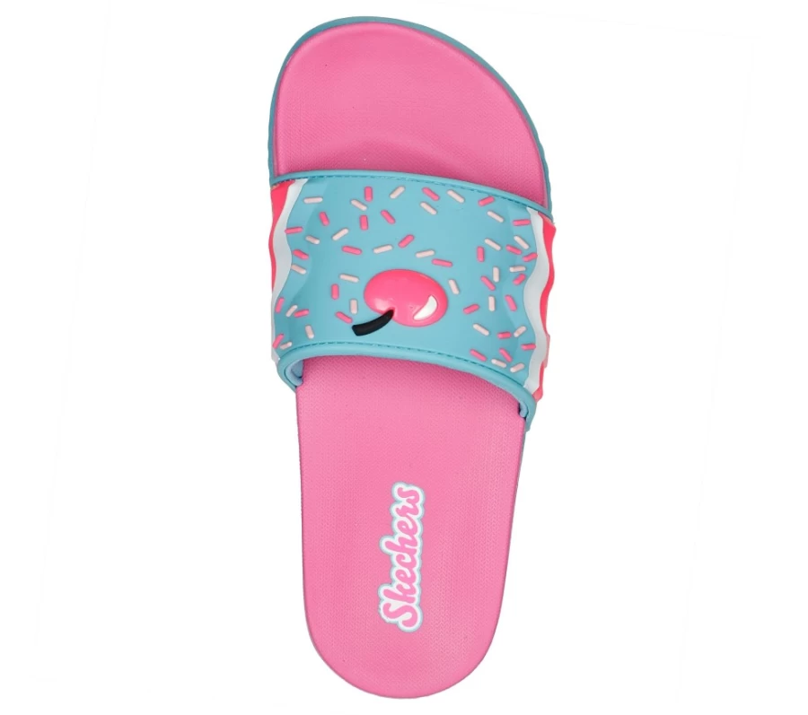 SKECHERS Kids Gambix III Sweet Slides - Pink & Blue Comfortable Sneakers for Boys & Girls