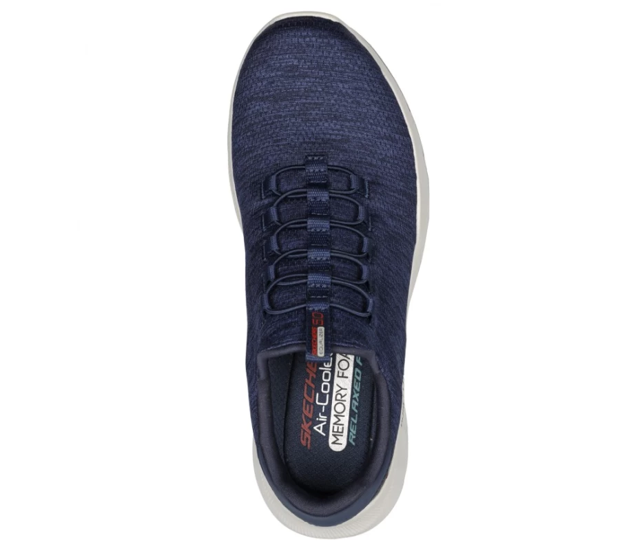 SKECHERS Men's Equalizer 5.0 Slip-On Loafer - Navy Relaxed Fit Comfortable Sneakers