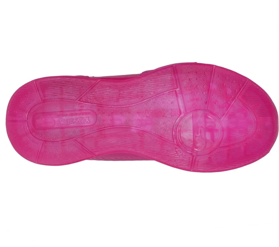 SKECHERS Kids S-Lights Remix Sneakers in Hot Pink - Lightweight Athletic Shoes for Children