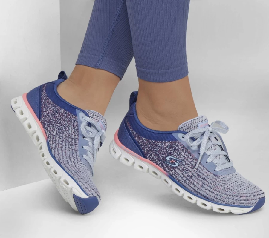 SKECHERS Women's Glide-Step Sport Sneakers in Slate - Lightweight Walking Shoes for Comfort & Support