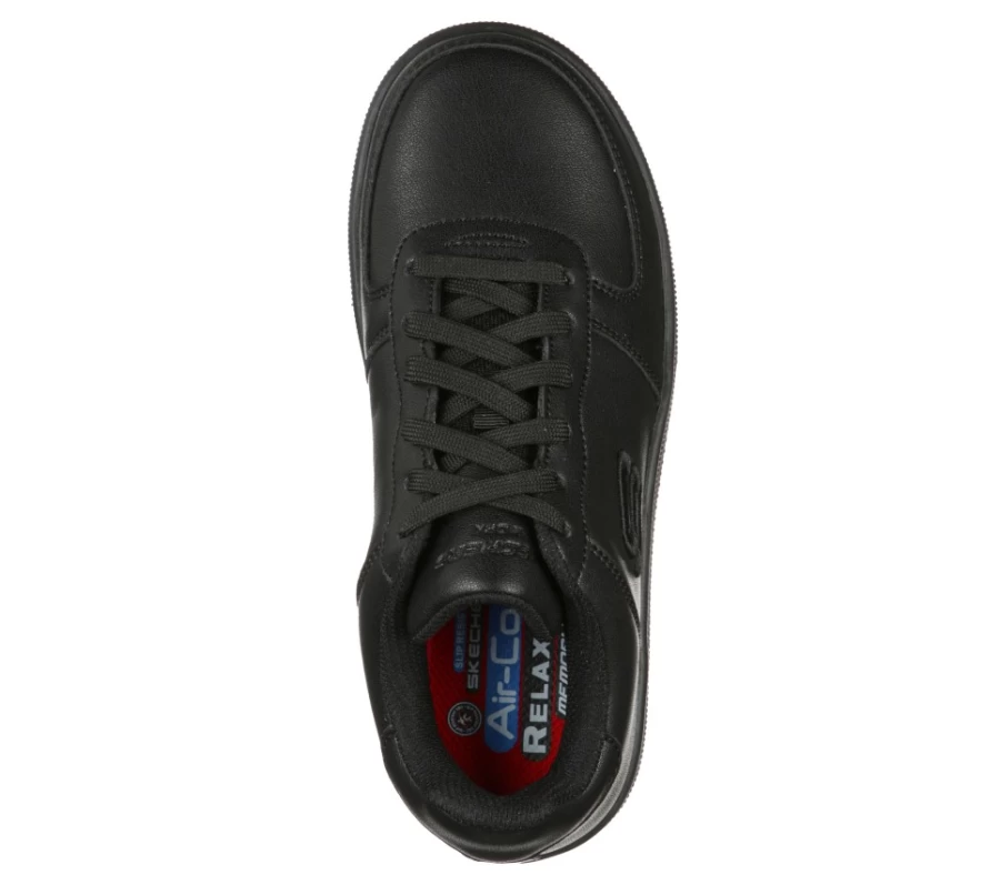 SKECHERS Women's Work Relaxed Fit Vibsie Sr Sneakers in Black