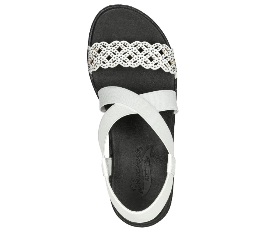 SKECHERS Women's Arch Fit Rumble White Dance Party Sneakers