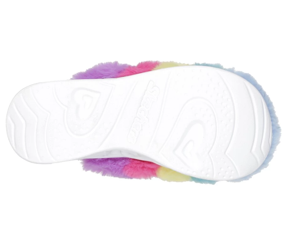 SKECHERS Kids Color Palooza Heart Lights Sandals - Multi-Color Light-Up Shoes for Girls & Boys