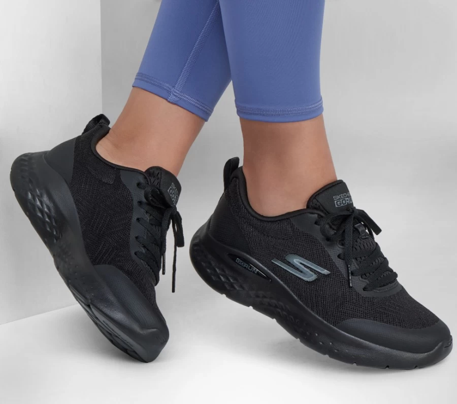 SKECHERS Women's Go Run Lite - Inertia Running Shoes in Black