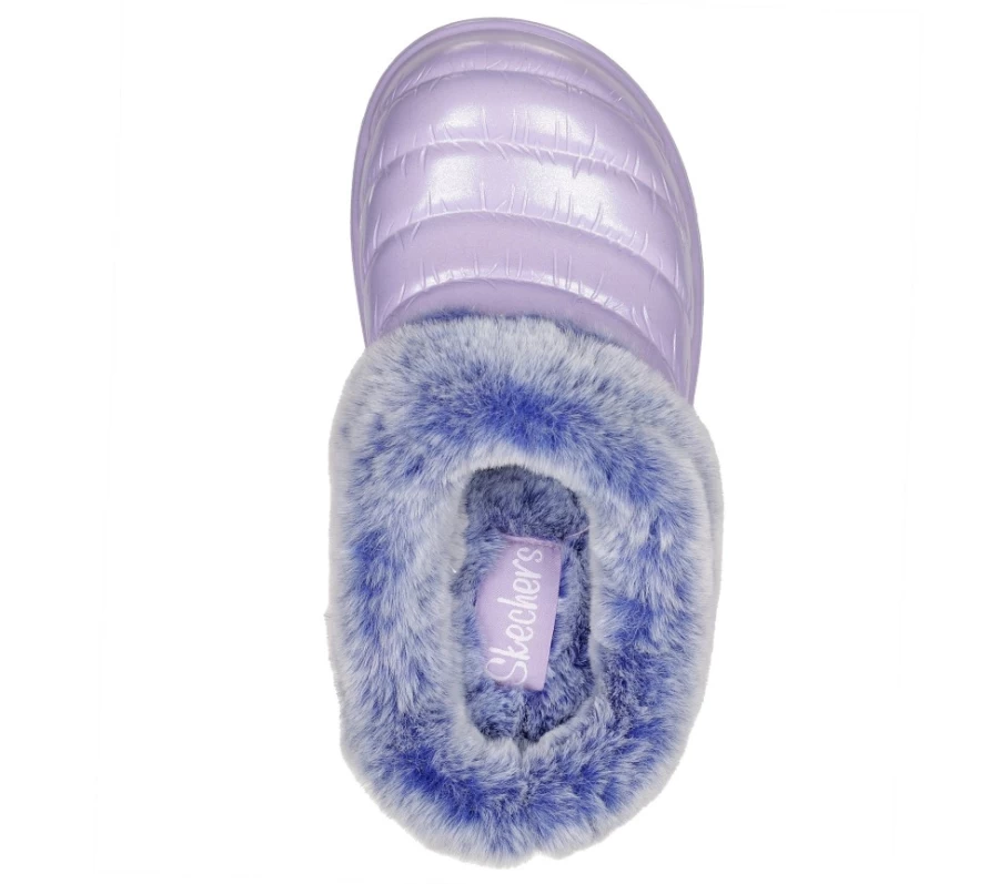 SKECHERS Kids' Lavender Foamies Cozy Camper Sneakers