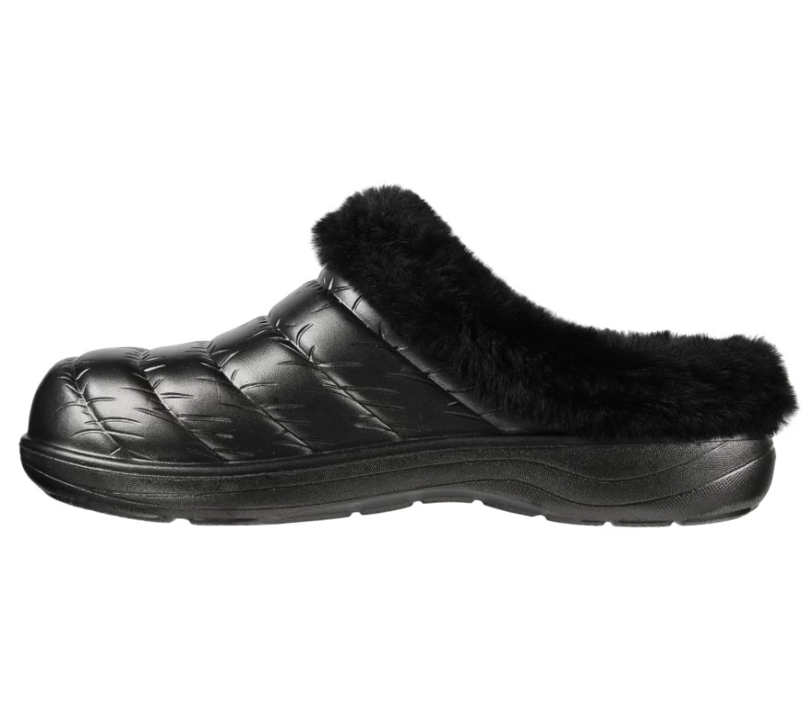 SKECHERS Women's Foamies Cozy Camper - Glamping Slip-On Sneakers in Black