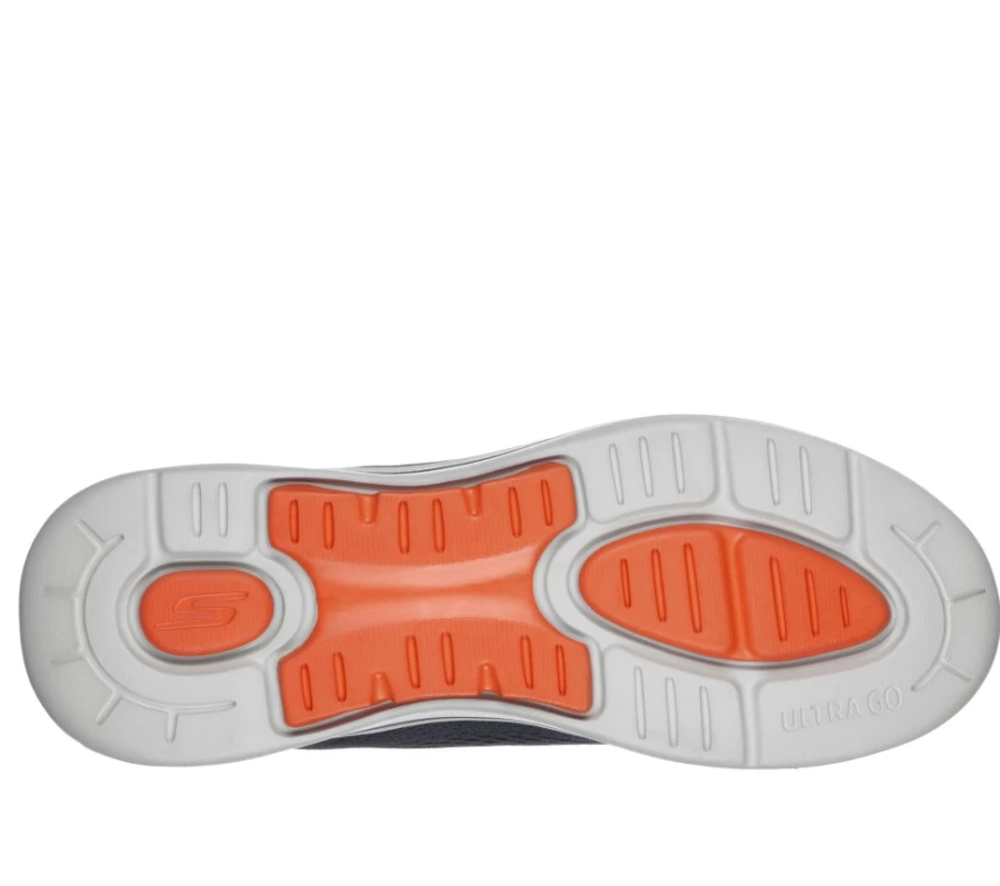 SKECHERS Men's Gowalk Arch Fit - Idyllic Walking Shoes in Charcoal/Orange