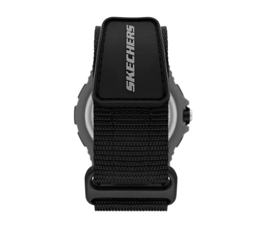 SKECHERS Men's Fast Wrapwatch Sneakers in Black - Lightweight Athletic Running Shoes