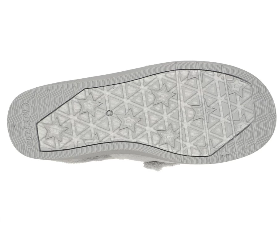 SKECHERS Kids Gray Sleepy Slides - Cozy & Comfortable Hug Fit for Children