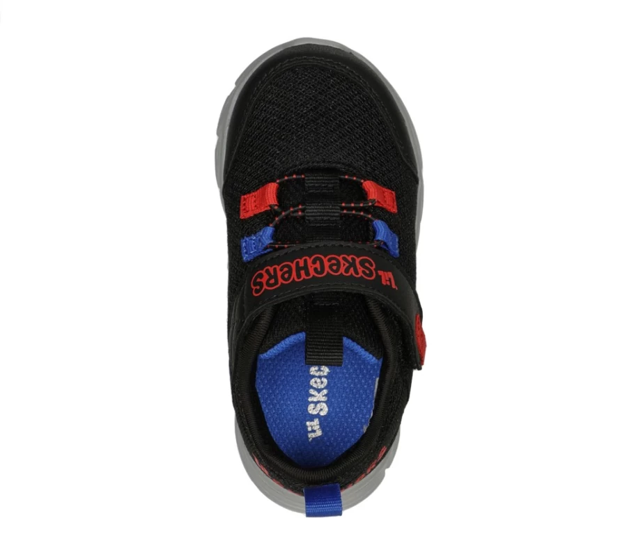 SKECHERS Kids Comfy Flex - Ruzo Sneakers in Black, Red, Blue for Comfort & Style