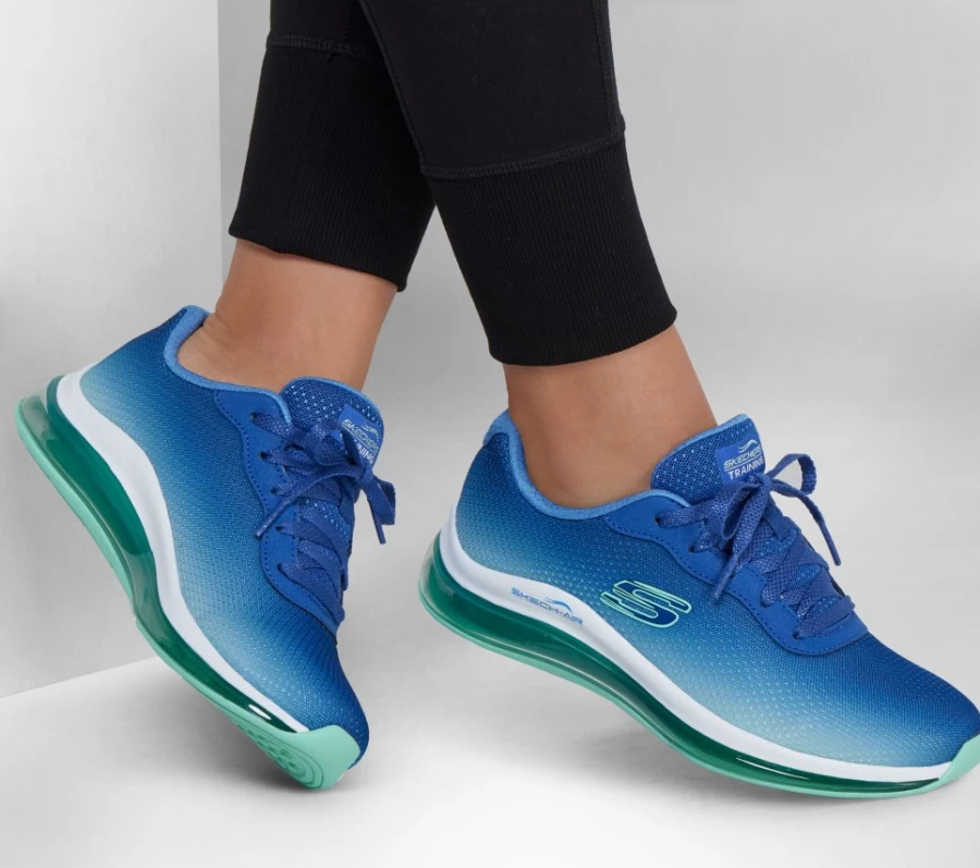 SKECHERS Women's Skech-Air Element 2.0 Sneakers in Navy/Aqua | Lightweight Comfort Walking Shoes
