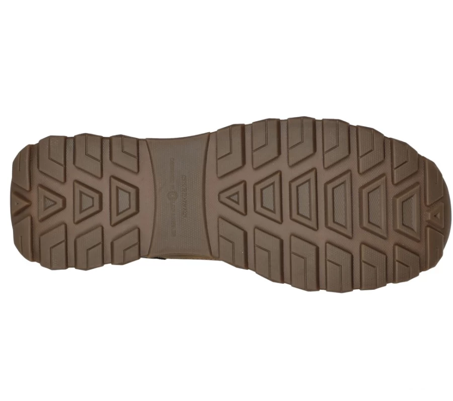 SKECHERS Men's Relaxed Fit Zeller - Bazemore Brown Casual Shoes