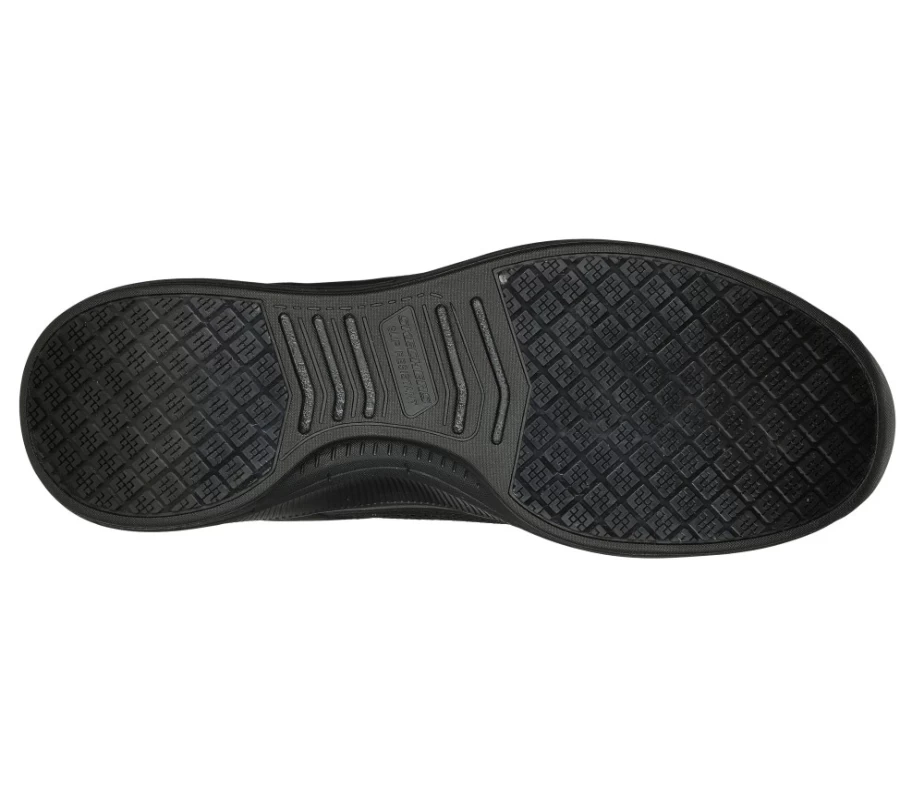 SKECHERS Men's Pulser Sr Carbon Fiber Toe Work Shoes in Black