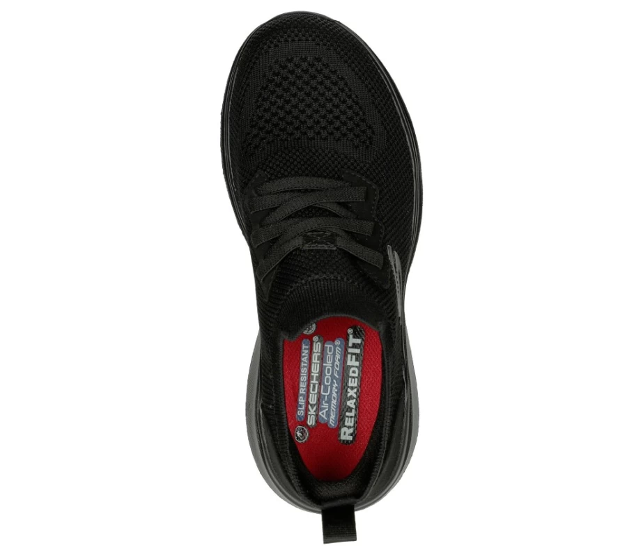 SKECHERS Women's Cushiep - Jaylip Comfortable Black Sneakers
