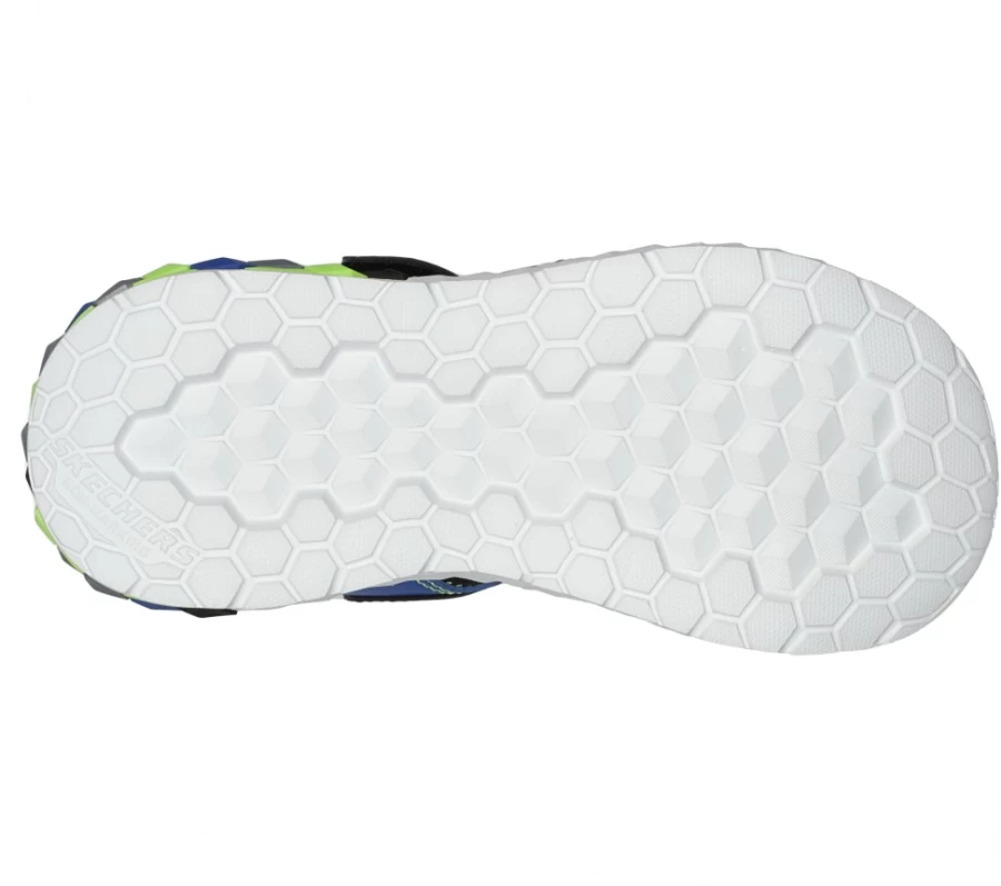 SKECHERS Kids Mega-Splash 2.0 Sneakers - Black/Lime Water-Resistant Shoes for Active Children