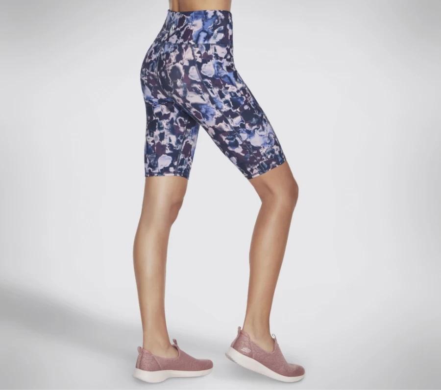 SKECHERS Women's Gowalk Dizzy Floral 10 Inch Bike Shorts in Pink & Multi Color
