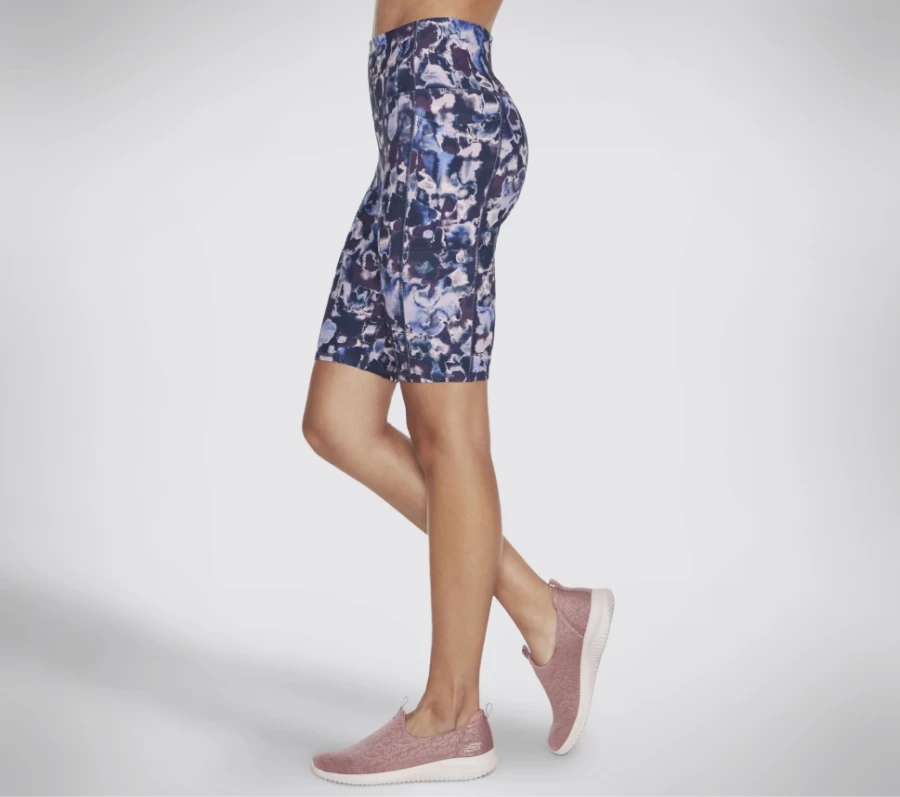 SKECHERS Women's Gowalk Dizzy Floral 10 Inch Bike Shorts in Pink & Multi Color