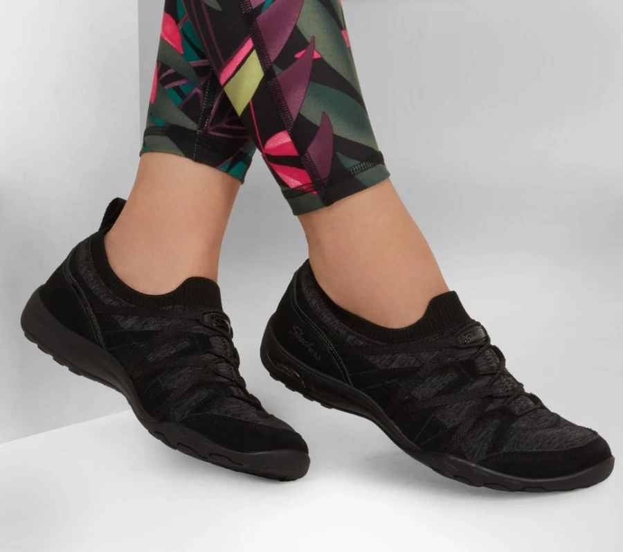 SKECHERS Women's Arch Fit Comfy Sneakers - Bold Statement in Black | Supportive & Stylish Walking Shoes
