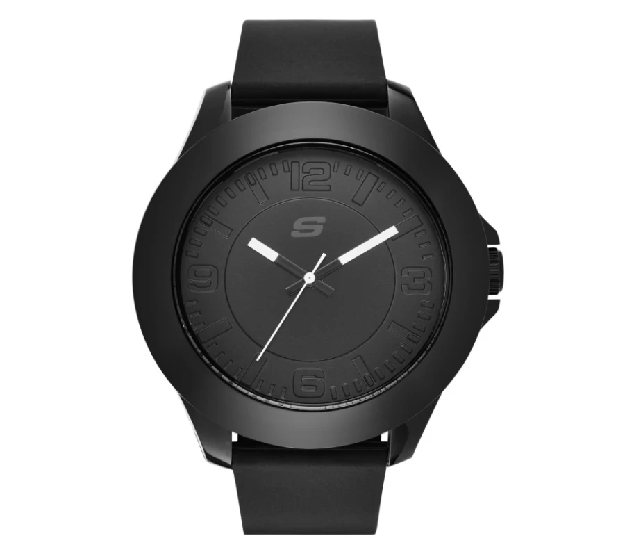SKECHERS Men's Black Rosecrans Oversize Watch - Stylish Large Face Design