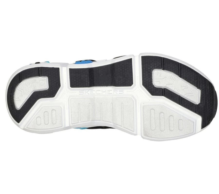 SKECHERS Kids Game Kicks Sneakers - Black & Multi Color Gametronix Design