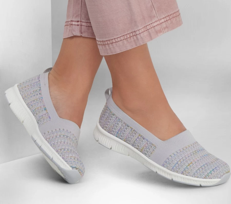 SKECHERS Women's Be-Cool Sherbet Skies Sneakers in Gray & Multi Color