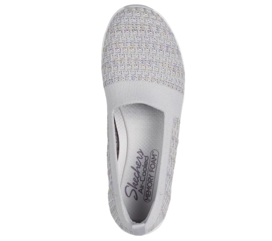SKECHERS Women's Be-Cool Sherbet Skies Sneakers in Gray & Multi Color