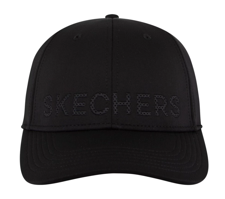 SKECHERS Women's Black Tonal Logo Baseball Cap