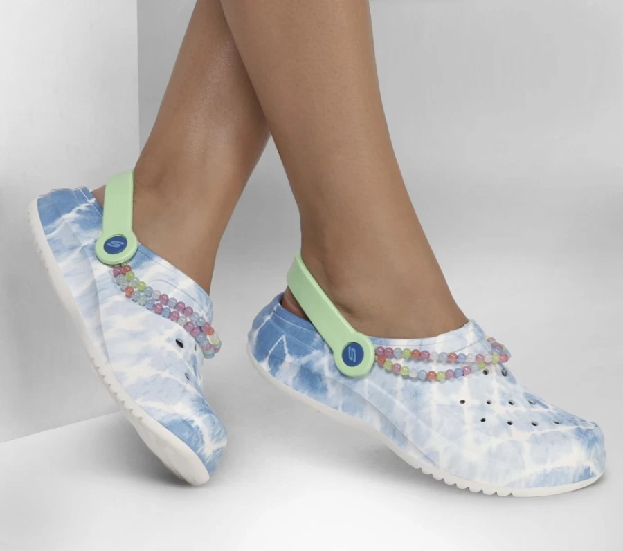 SKECHERS Women's Foamies Aqua Pura Sneakers in Blue & Multi Color