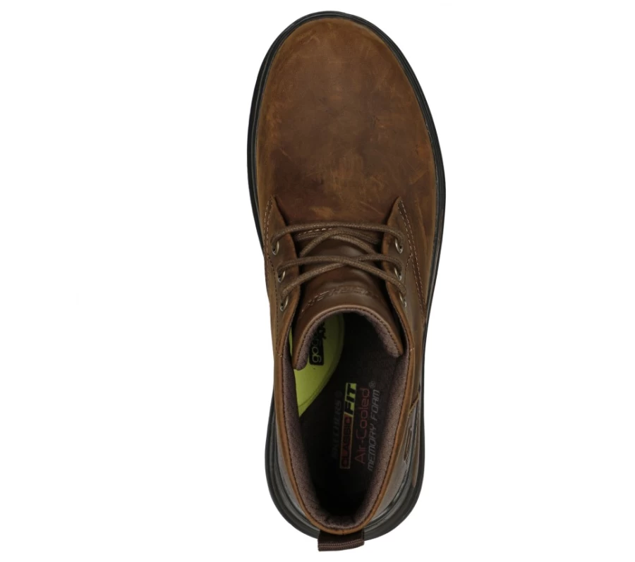 SKECHERS Men's Yermo Brown Casual Shoes - Proven Comfort & Style